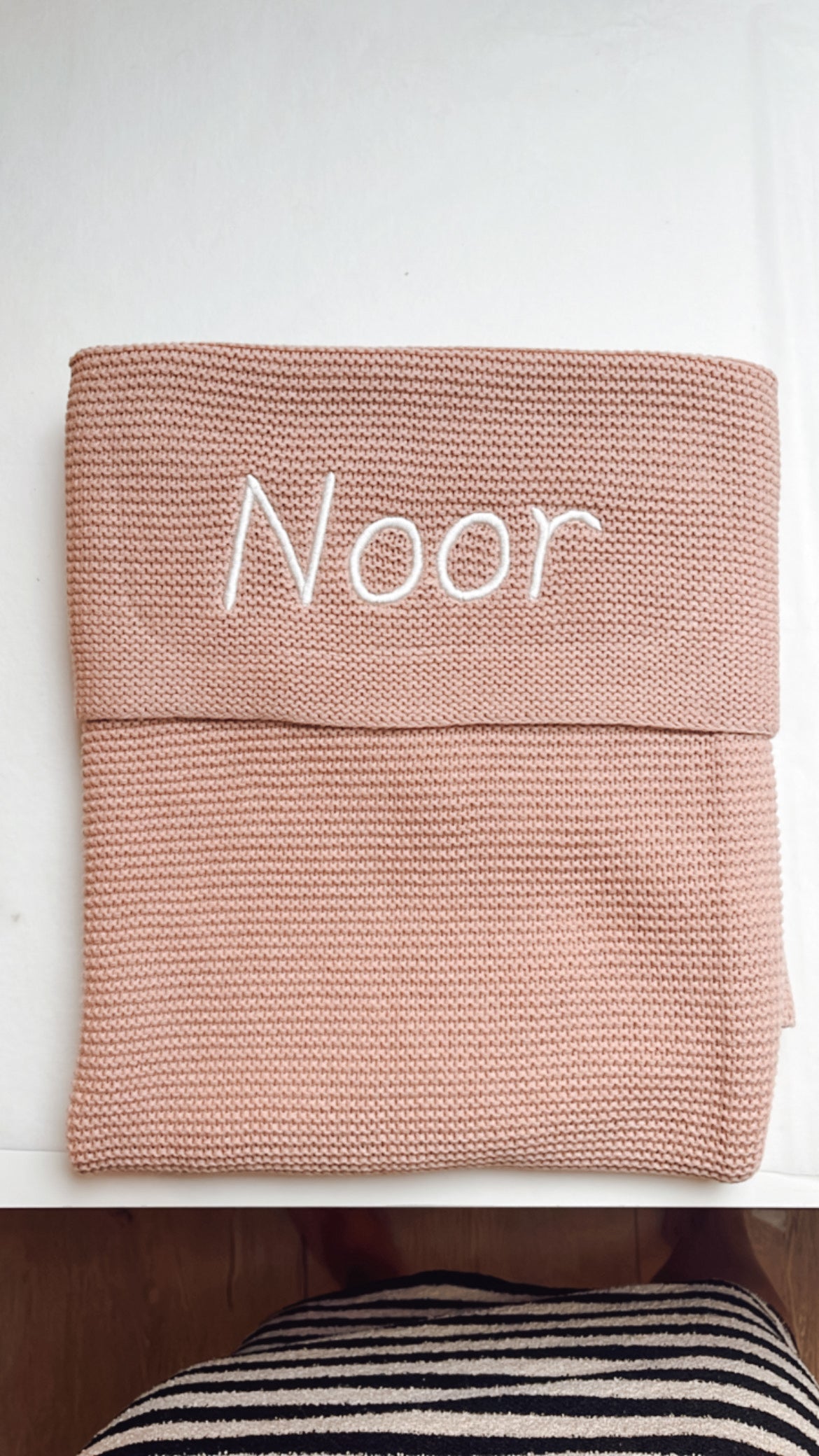 Basic Knit deken wild rose • Jollein