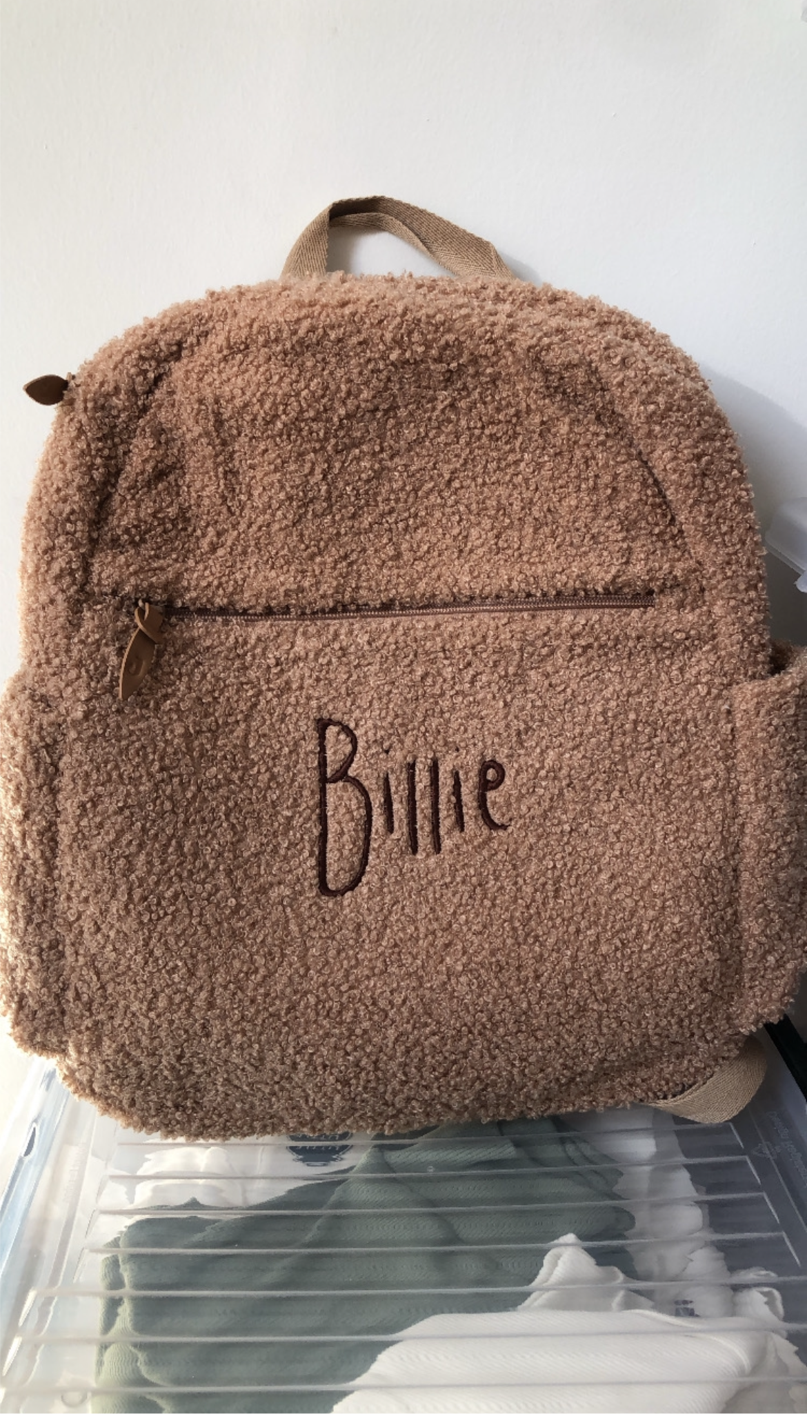 Luier Rugzak bouclé biscuit • Jollein