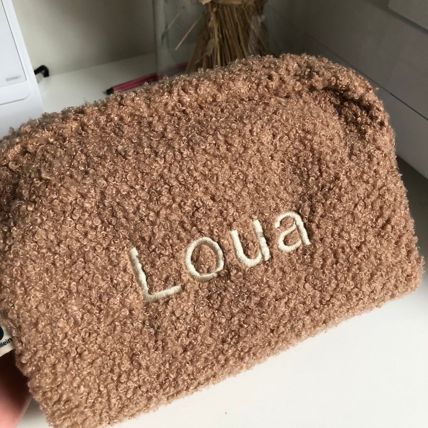 Etui bouclé biscuit • Jollein