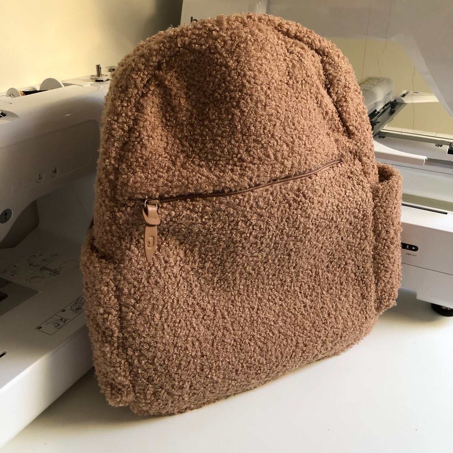 Luier Rugzak bouclé biscuit • Jollein