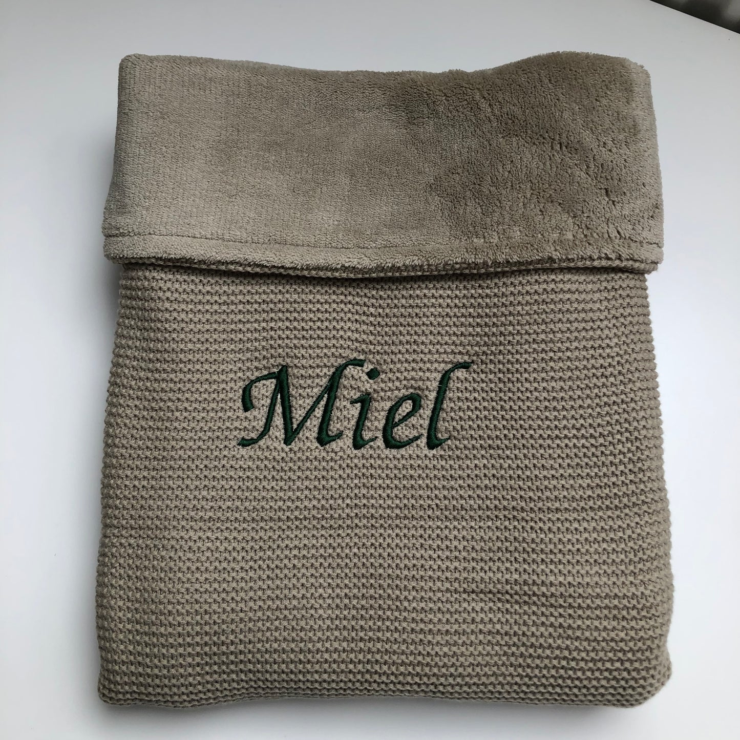 Basic Knit + fleece olive Green • Jollein