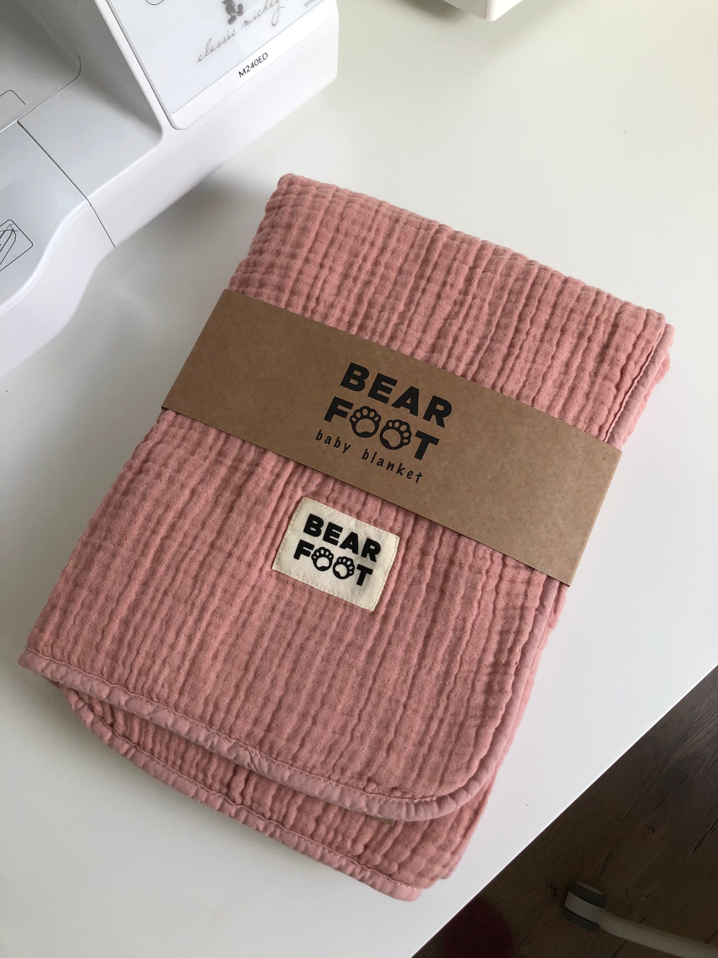 Fleece deken dusty roze • BEARFOOT