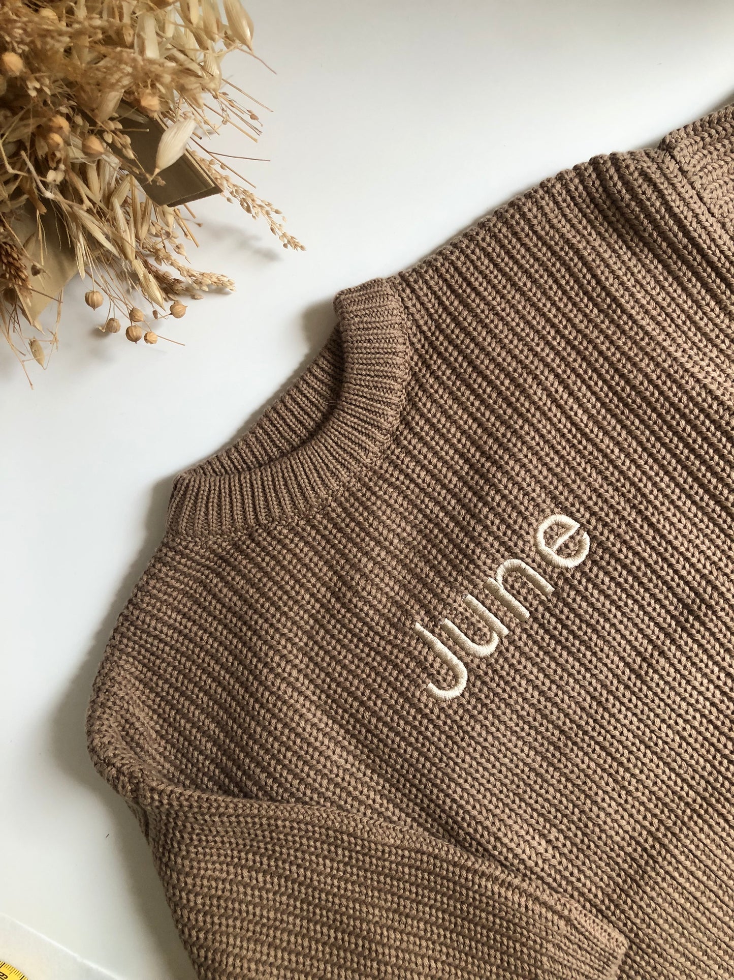 Knit sweater mokka • La Olivia Kids