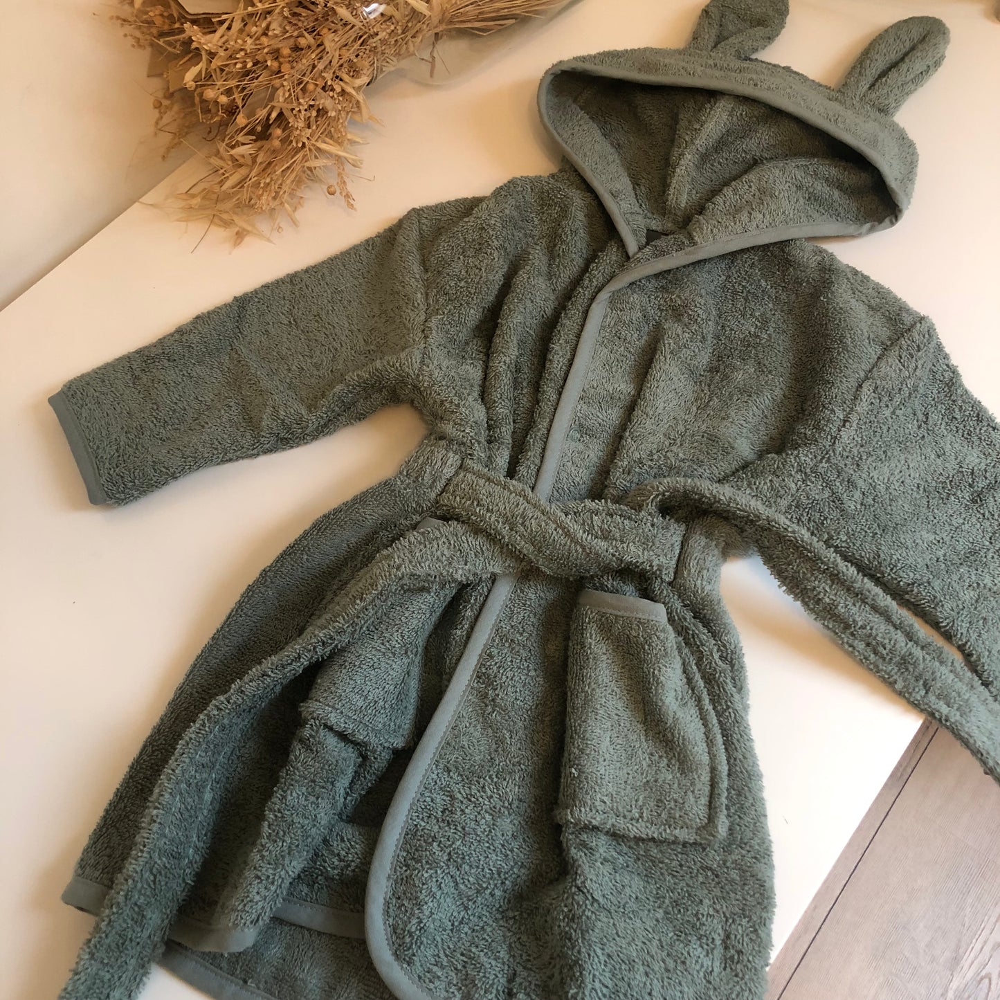 Badjas ash green • Jollein