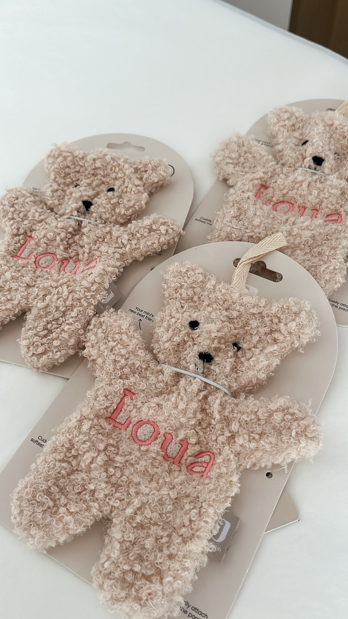 3-pack Speendoekje teddy bear • Jollein