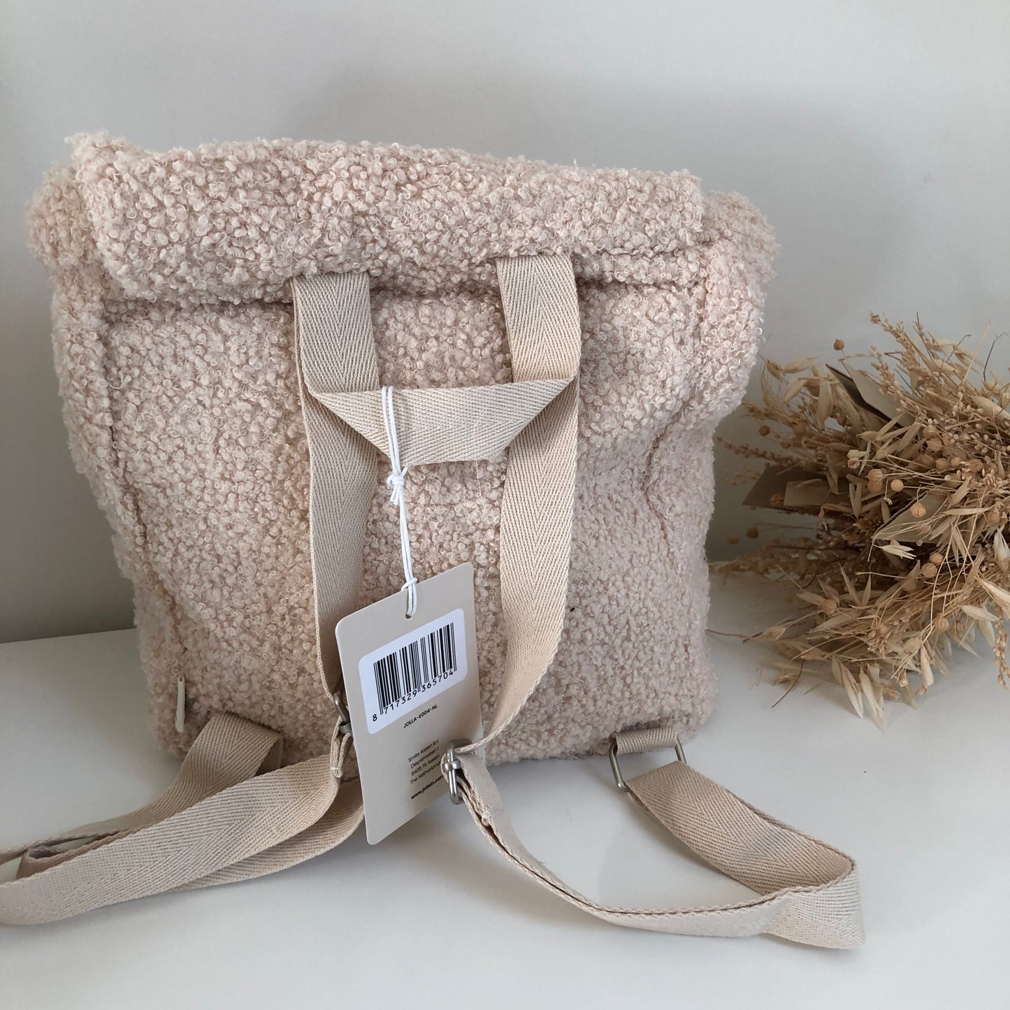 Rugzakje bouclé naturel • Jollein
