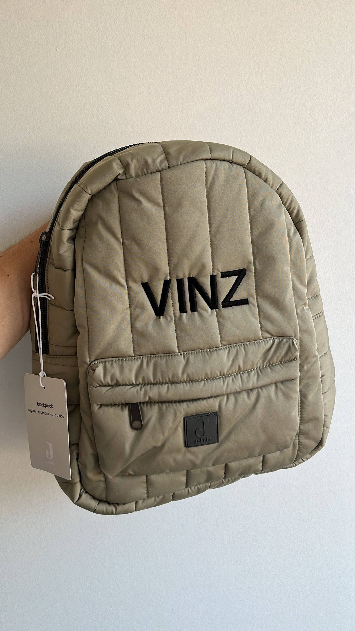 Rugzak puffed olive green • Jollein