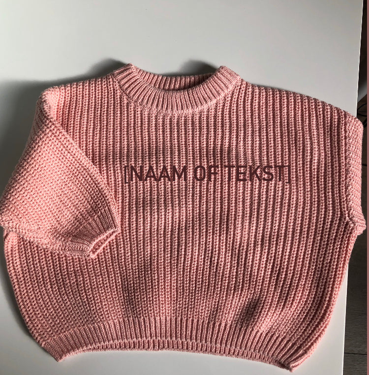 Knit sweater roze • La Olivia Kids