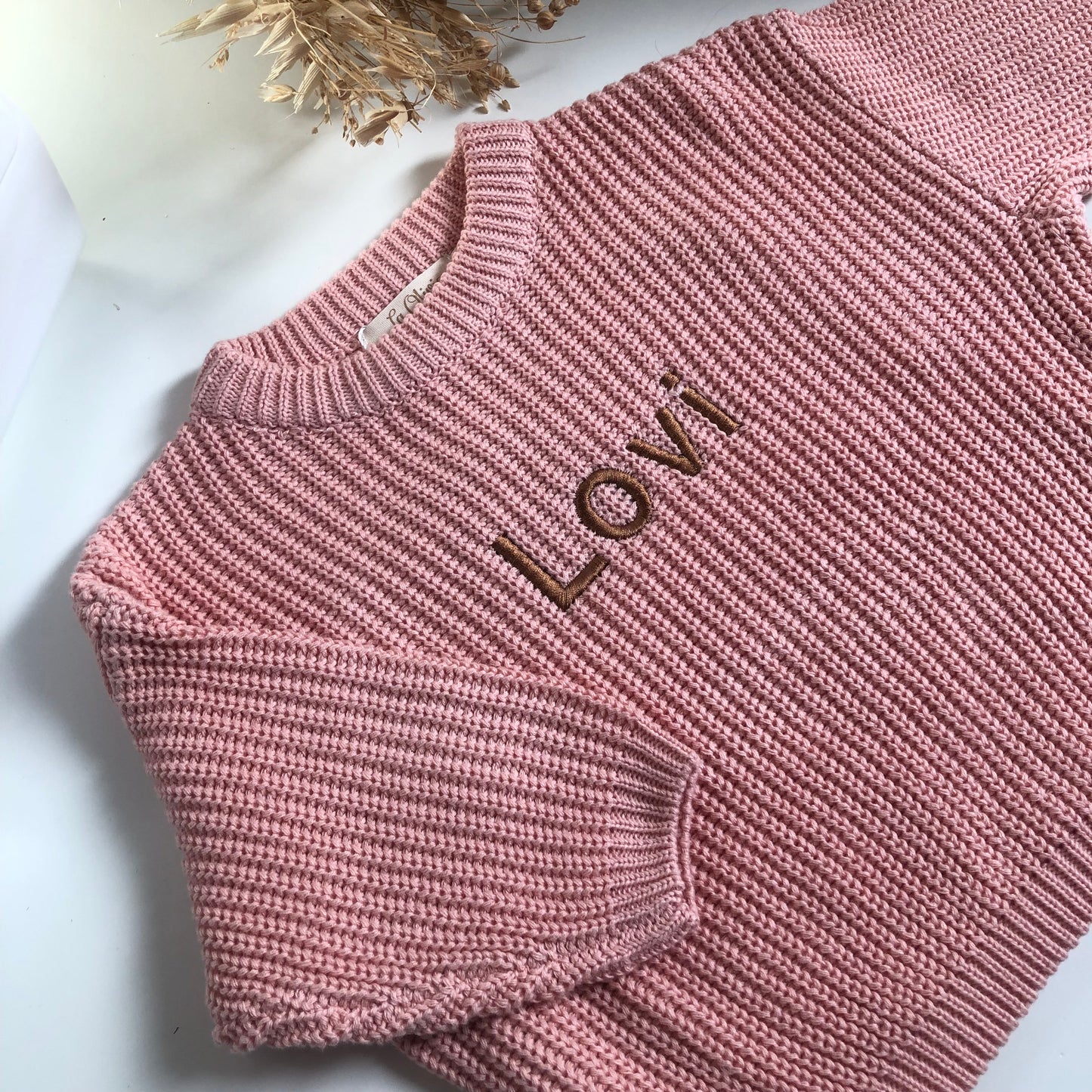 Knit sweater roze • La Olivia Kids