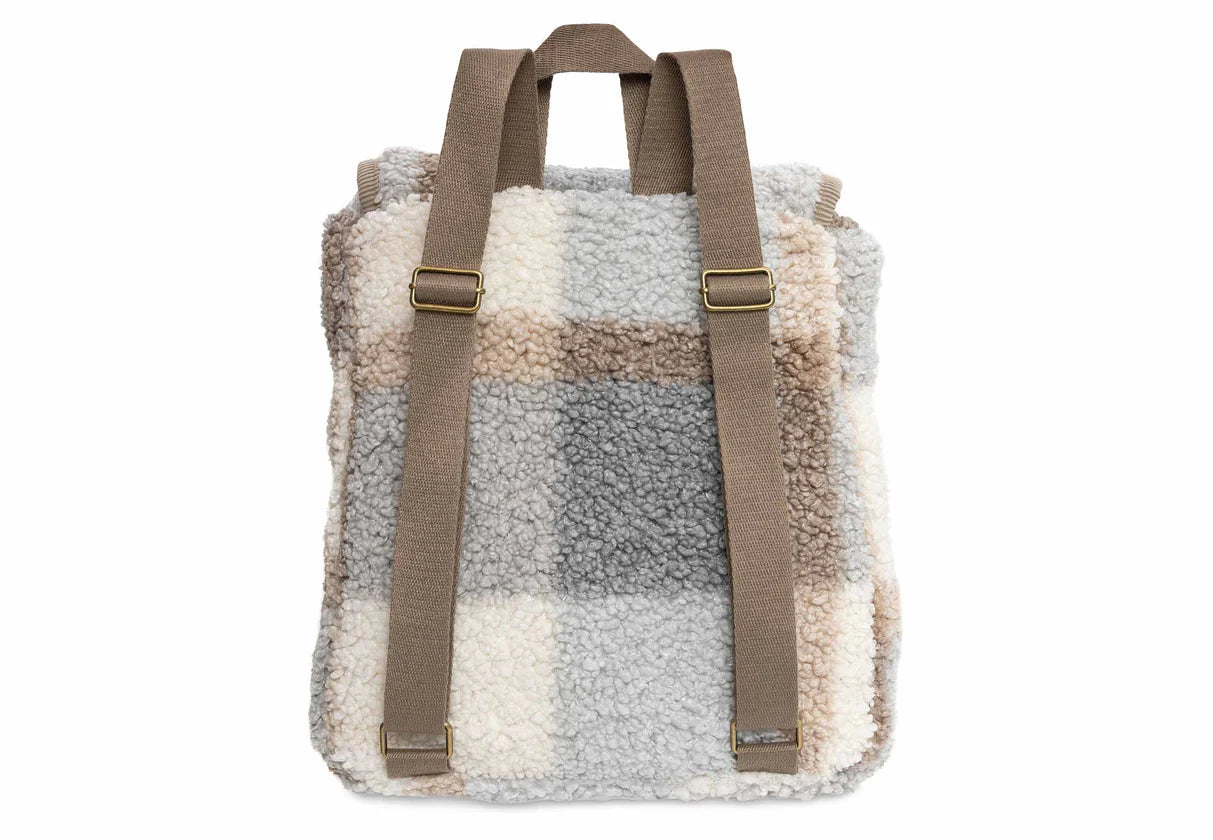 Boucle check rugzakje • Jollein