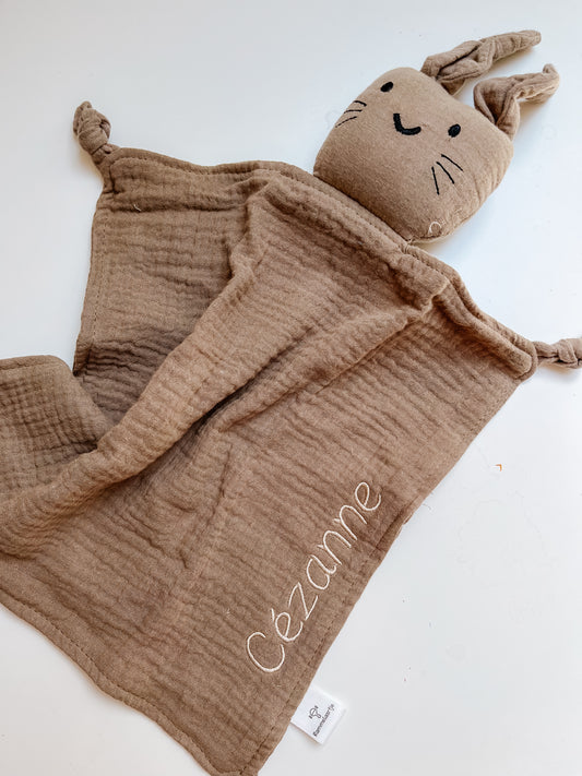 Knuffel konijn zand • Rammelaartje