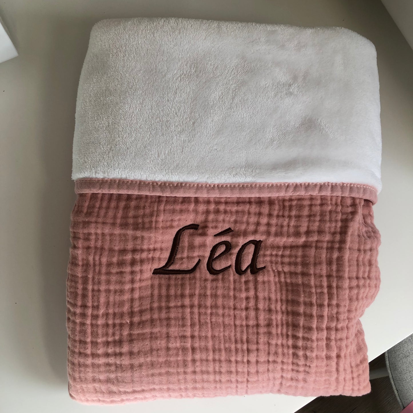 Fleece deken dusty roze • BEARFOOT