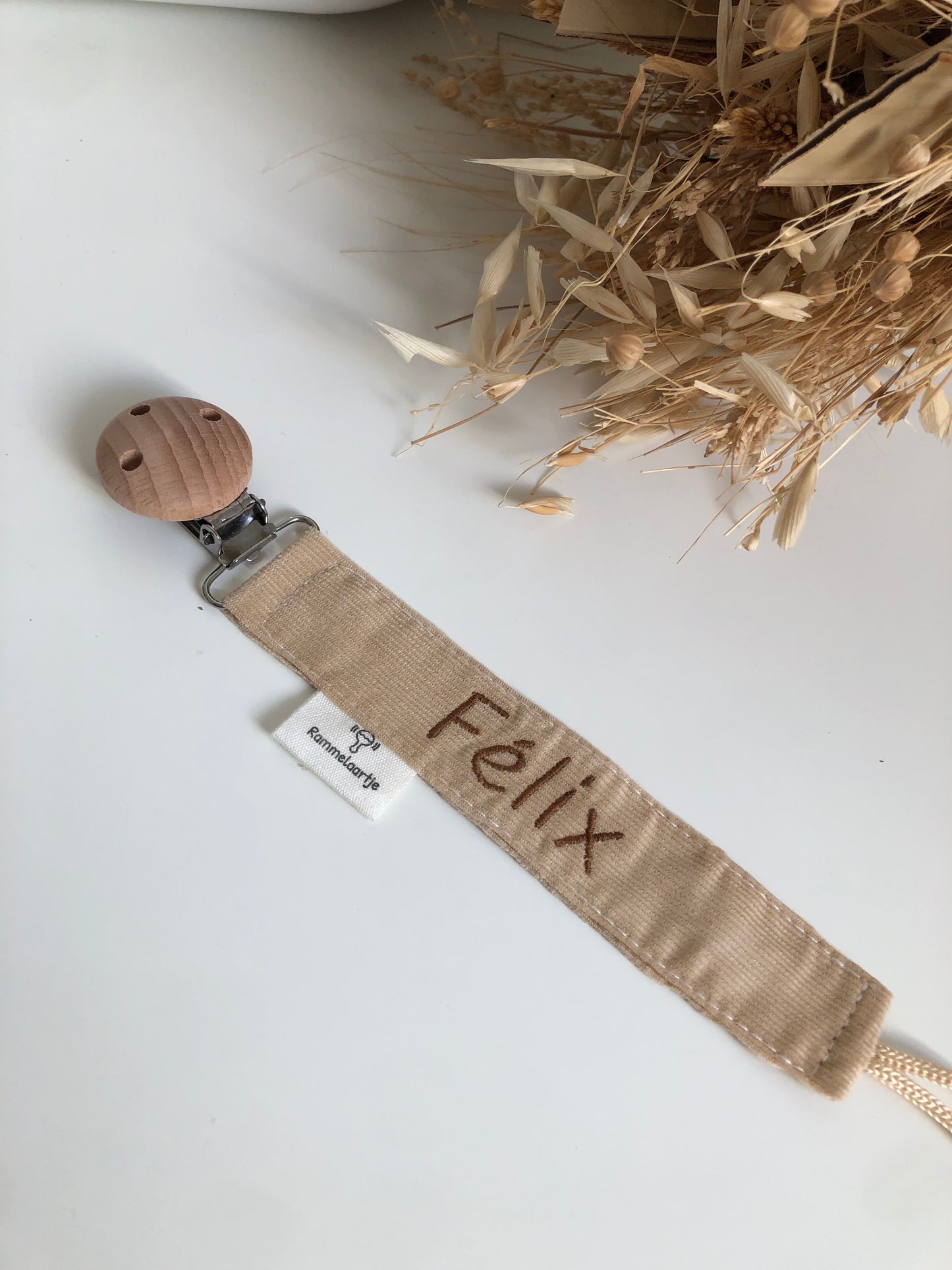 Corduroy speenkoord beige • Rammelaartje