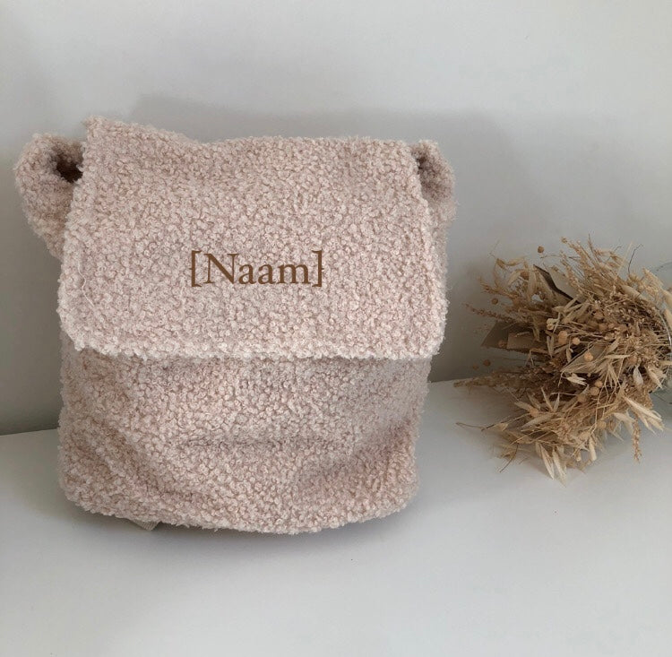 Rugzakje bouclé naturel • Jollein