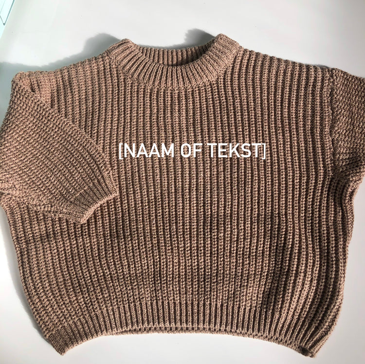 Knit sweater mokka • La Olivia Kids