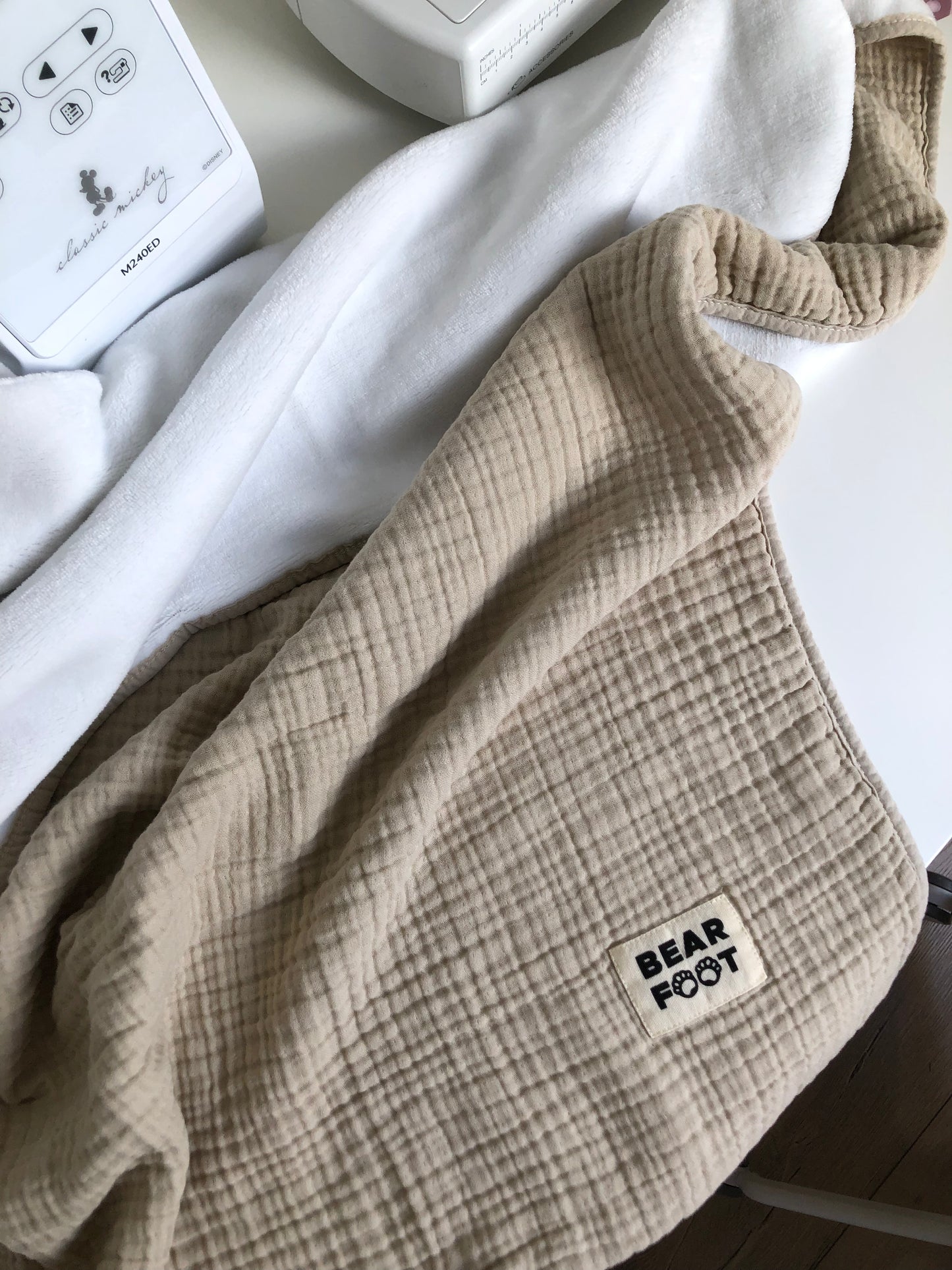 Fleece deken zand • BEARFOOT