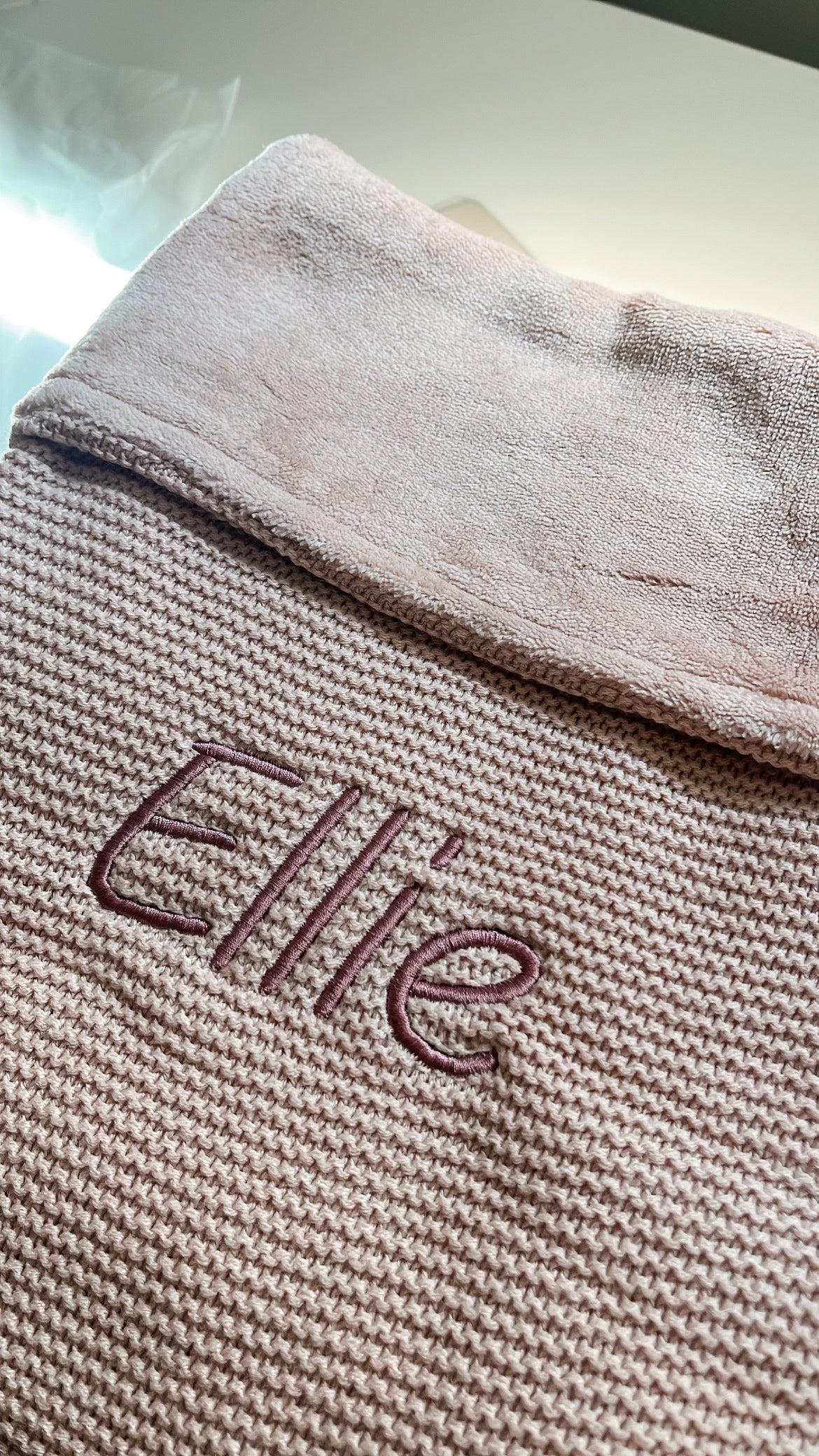Basic Knit + fleece wild rose • Jollein