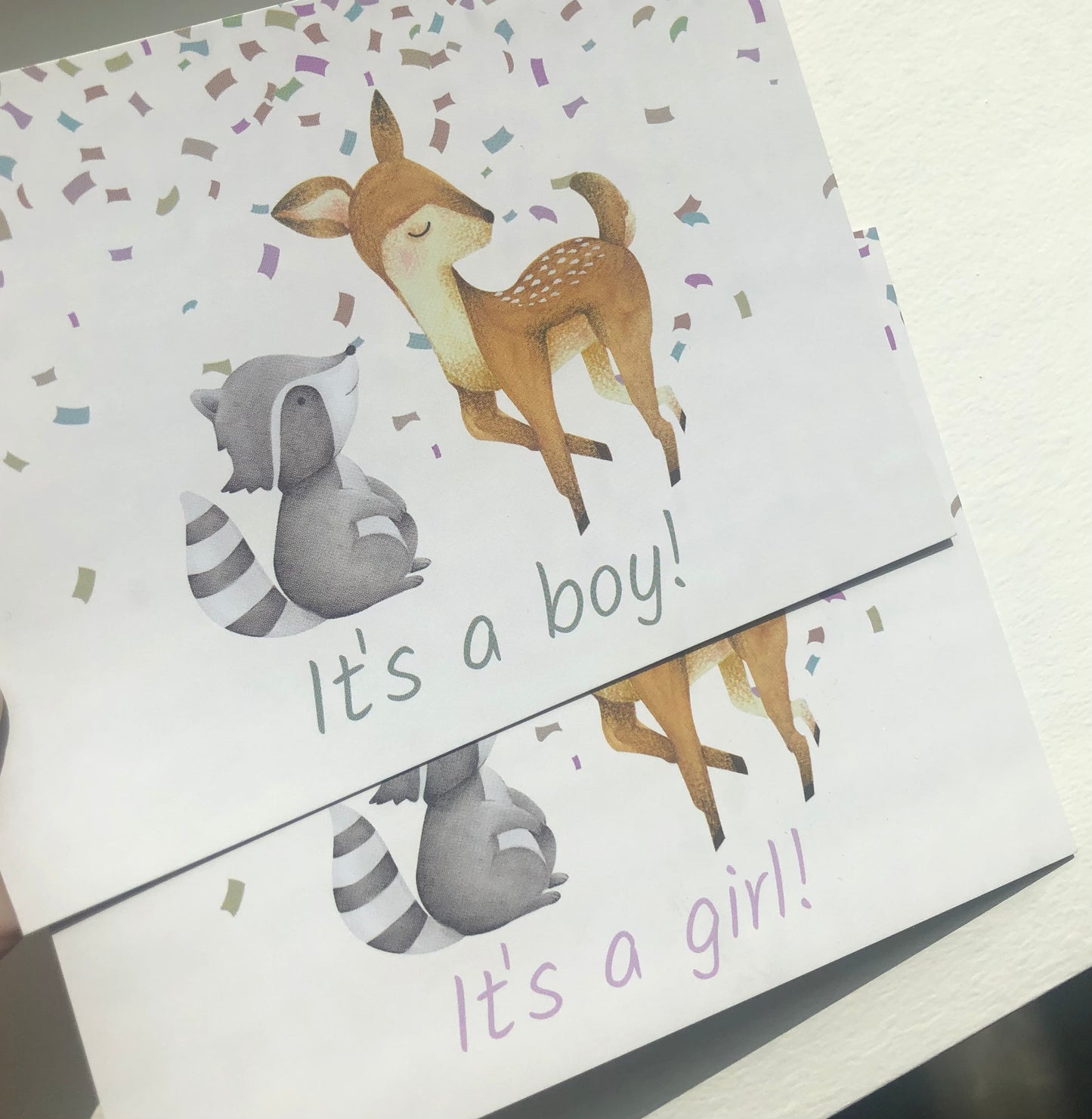Kaartje ‘It’s a boy’ • Rammelaartje