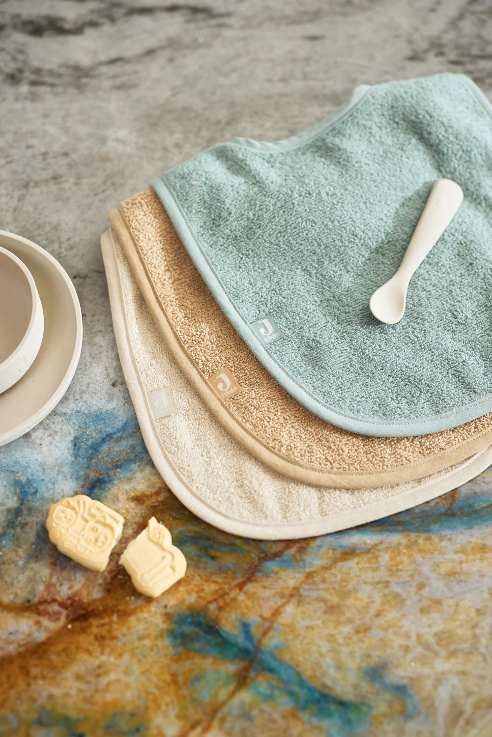 MIX 3-pack Sea Green/Biscuit/Nougat • Jollein