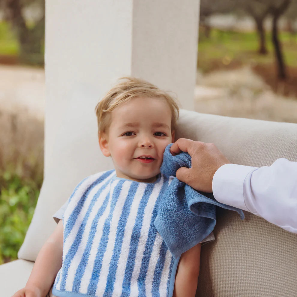 3-pack slabben stripes Blauw • Meyco Baby
