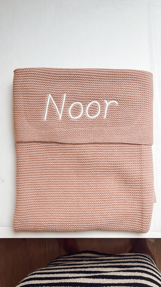 Basic Knit deken wild rose • Jollein
