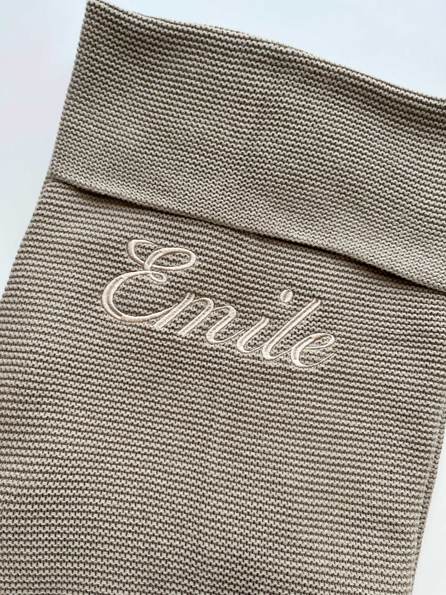 Basic Knit deken olive green • Jollein
