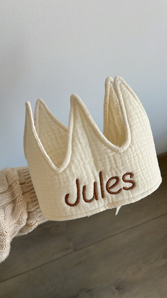 Kroon ivory geborduurd • Jollein