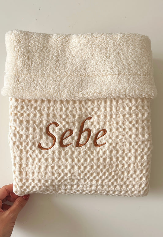Wafel wiegdeken nature •  Meyco Baby
