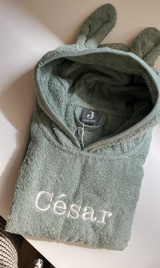 Badponcho ash green • Jollein