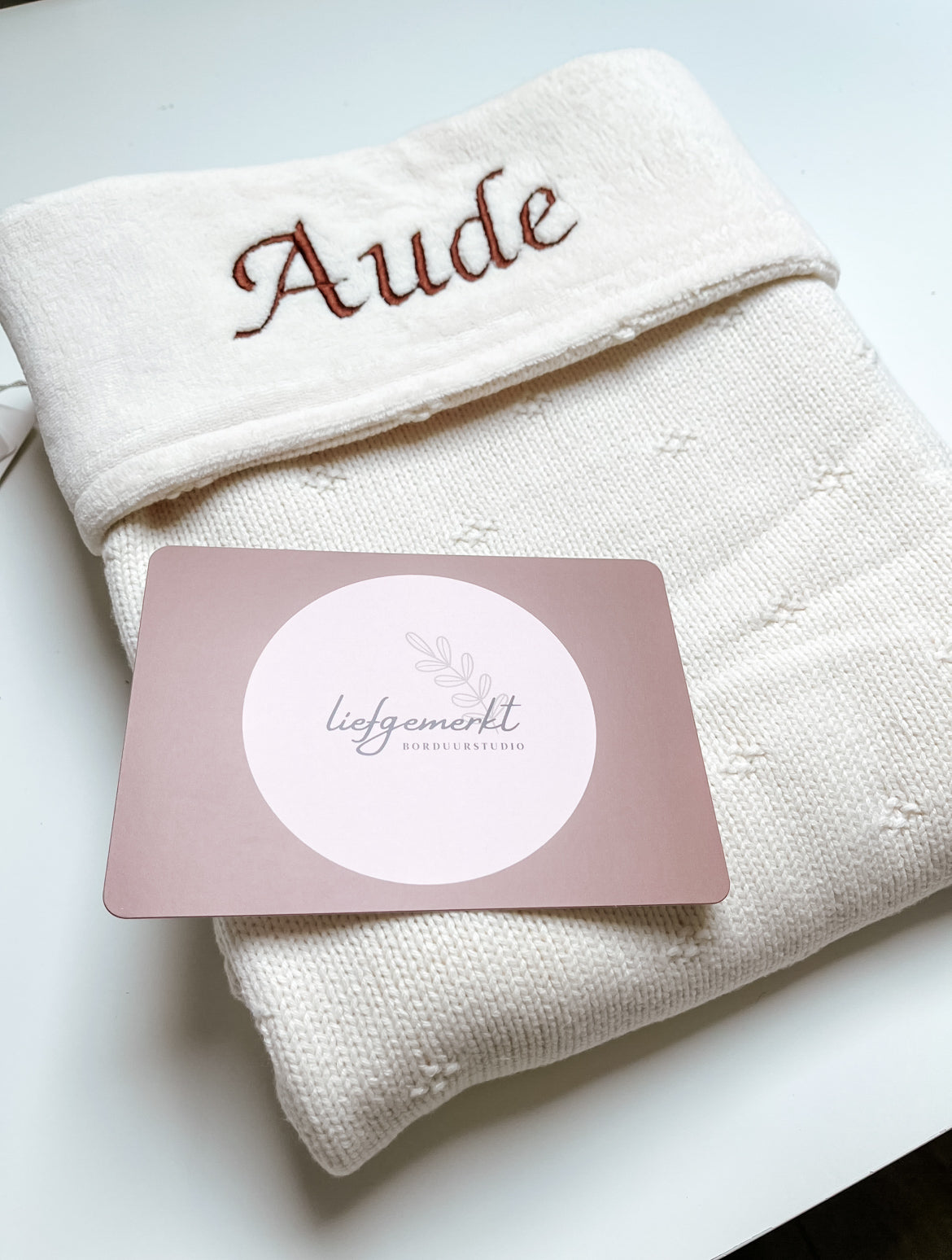 Wiegdeken cosy knit velvet ivory • Jollein