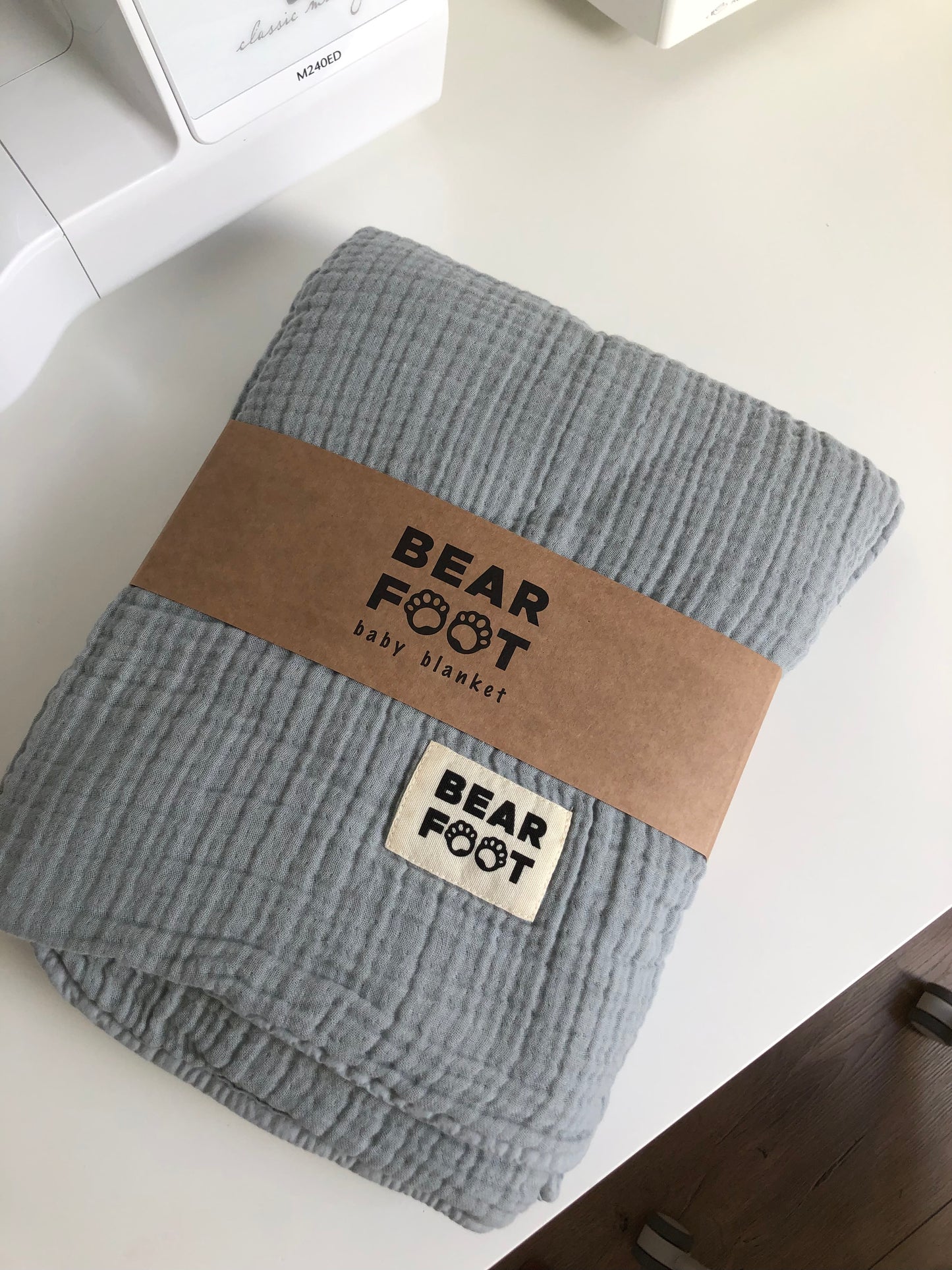 Fleece deken cloud blauw • BEARFOOT