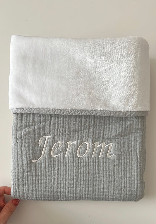 Fleece deken cloud blauw • BEARFOOT