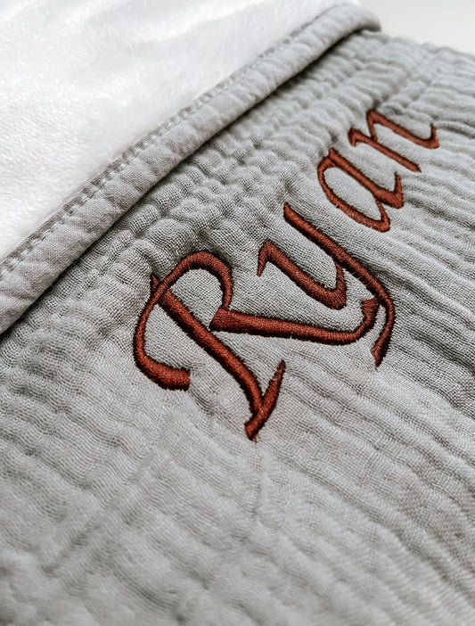 Fleece deken cloud blauw • BEARFOOT