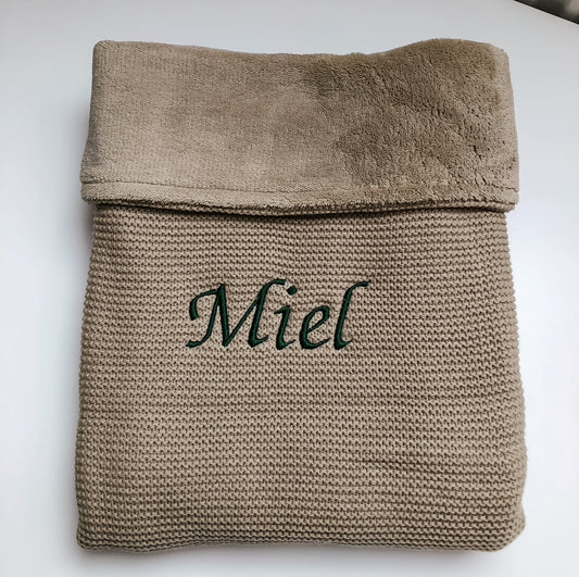 Basic Knit + fleece olive green • Jollein