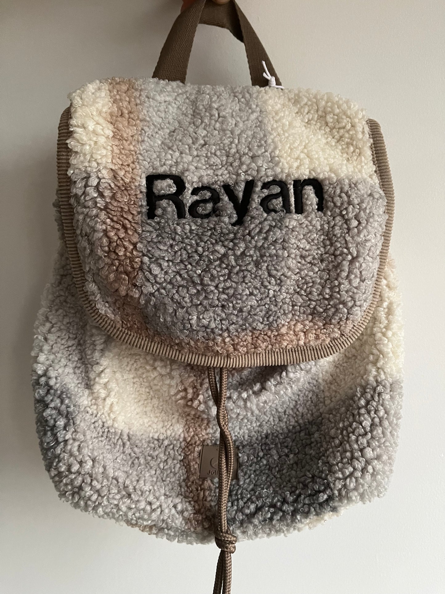 Boucle check rugzakje • Jollein