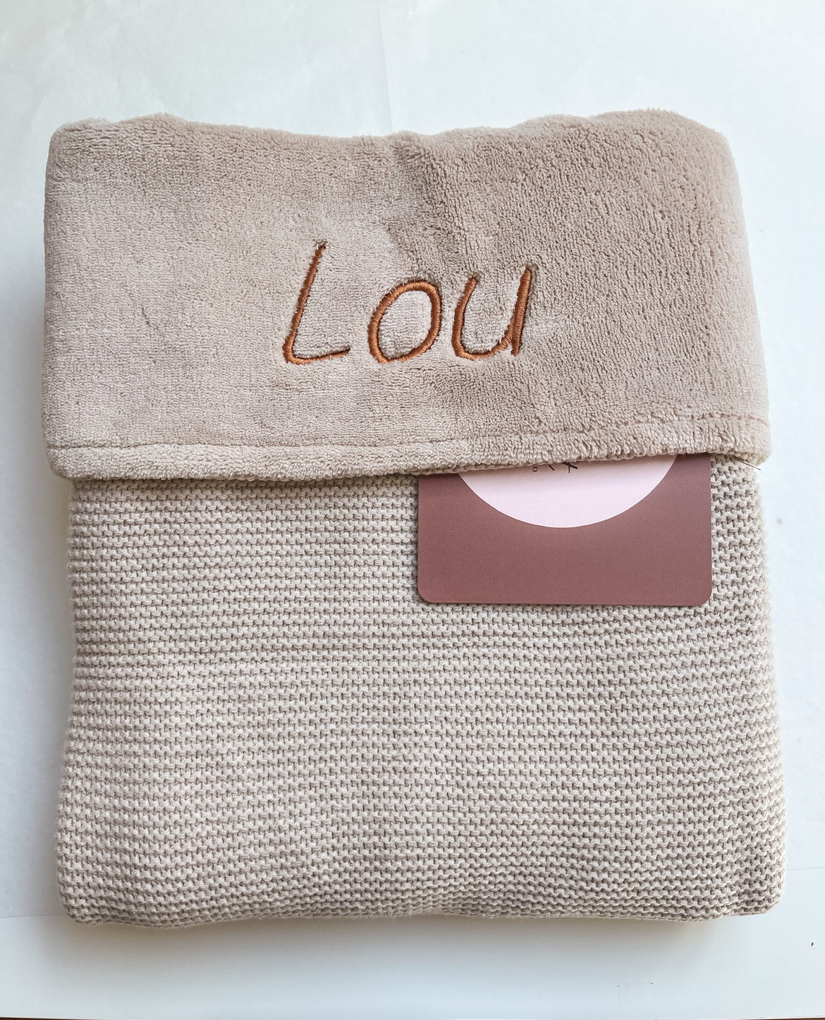 Basic Knit + fleece nougat • Jollein