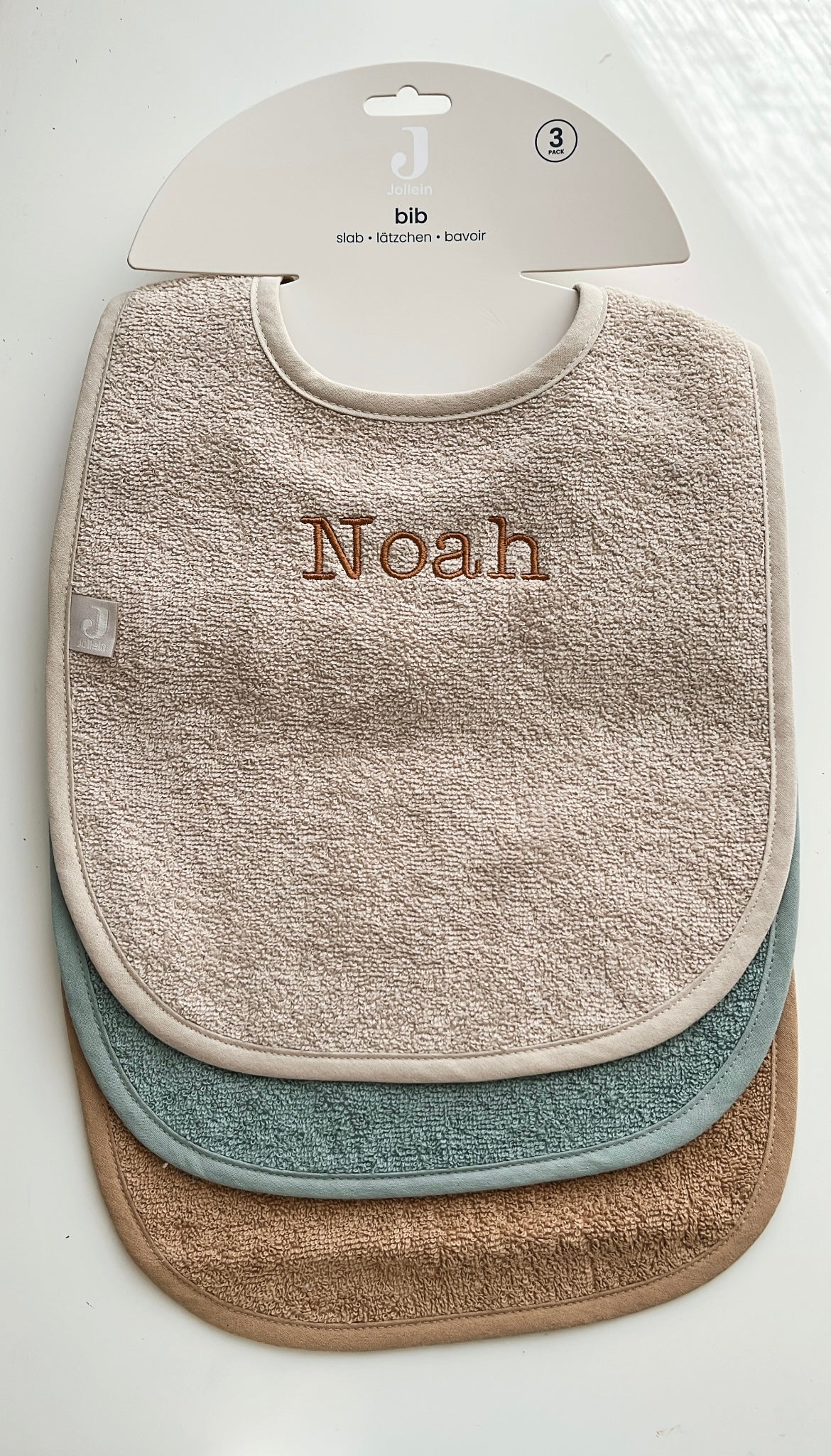MIX 3-pack Sea Green/Biscuit/Nougat • Jollein