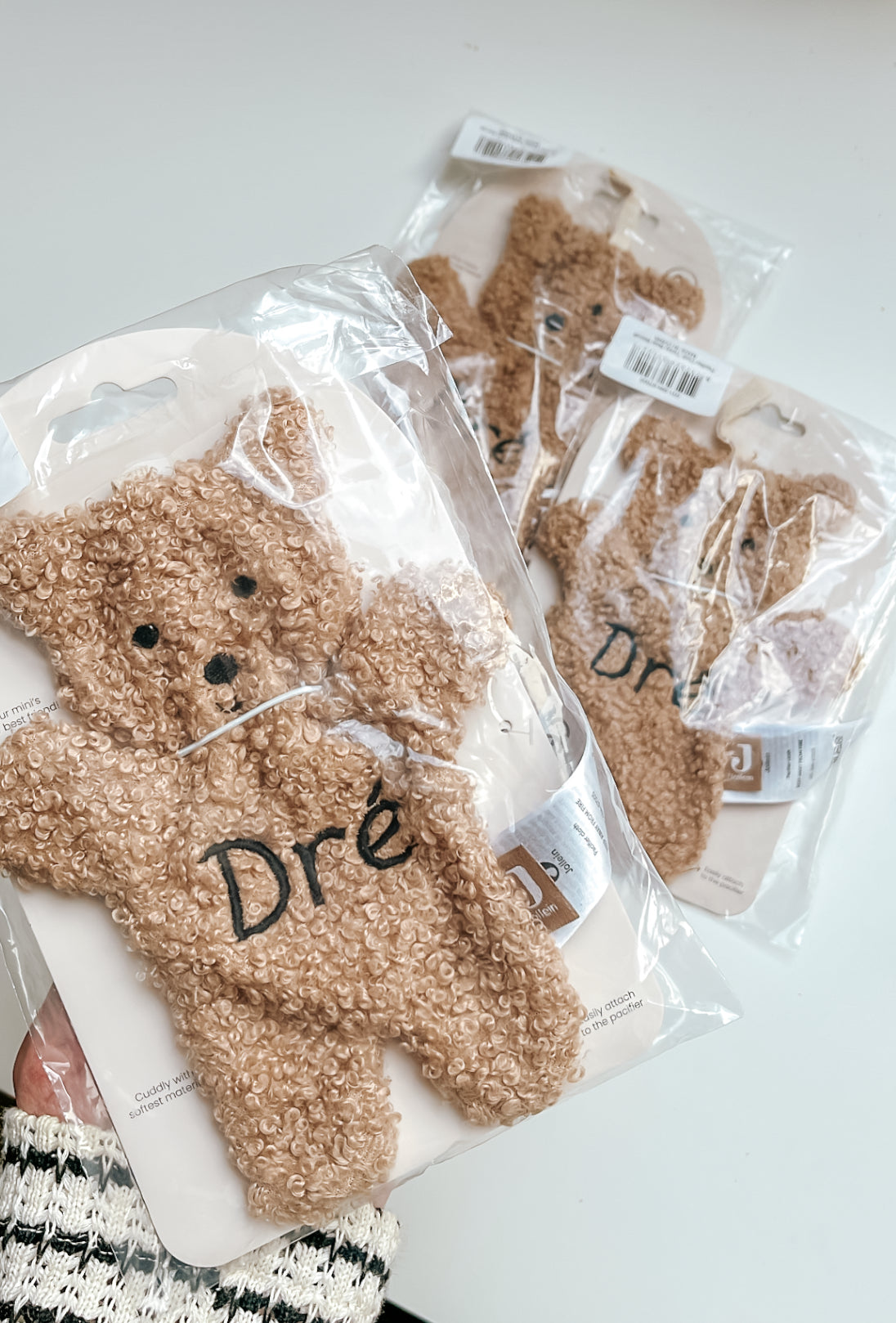 3-pack Speendoekje teddy bear • Jollein