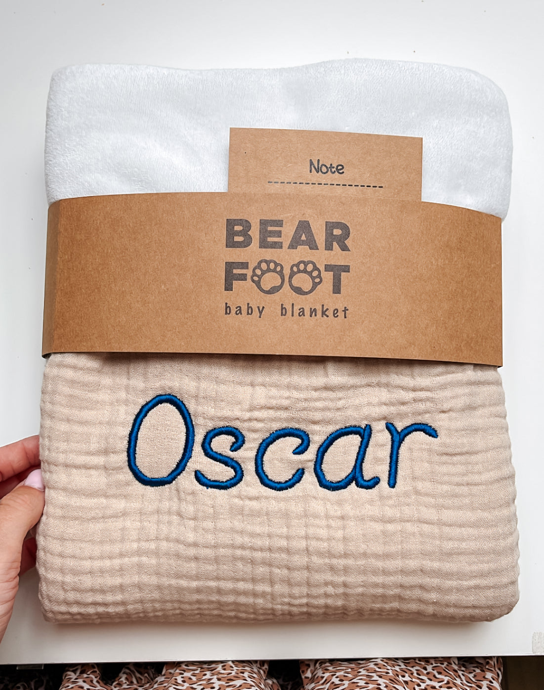 Fleece deken zand • BEARFOOT