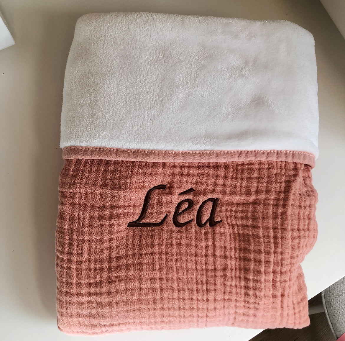Fleece deken dusty roze • BEARFOOT