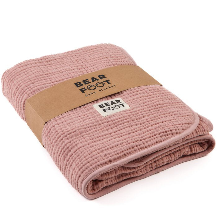Fleece deken dusty roze • BEARFOOT