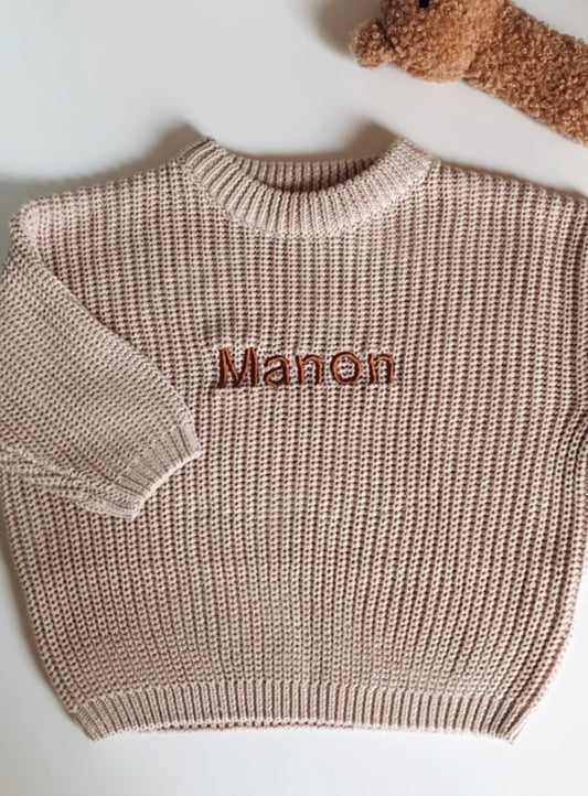 Knit sweater beige • La Olivia Kids