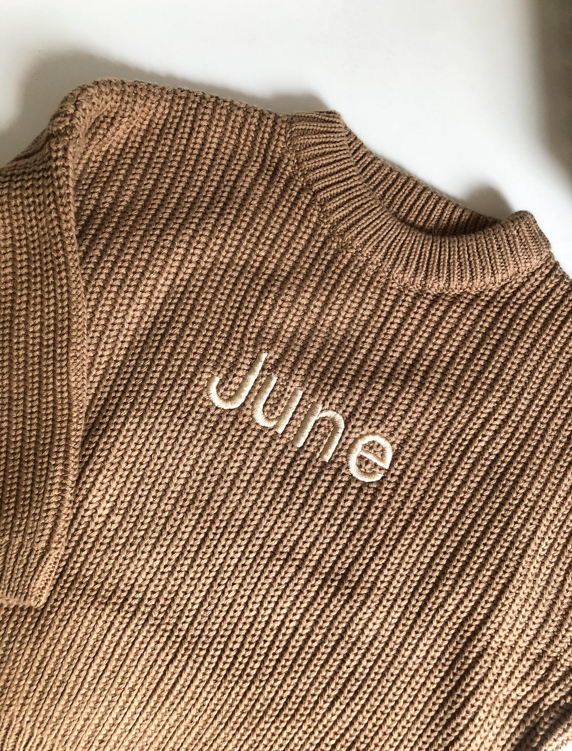 Knit sweater mokka • La Olivia Kids