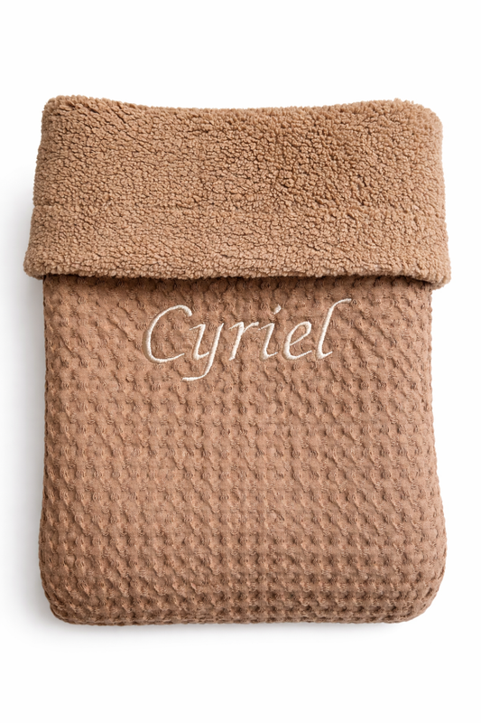 Wafel wiegdeken taupe • Meyco Baby