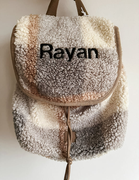 Boucle check rugzakje • Jollein