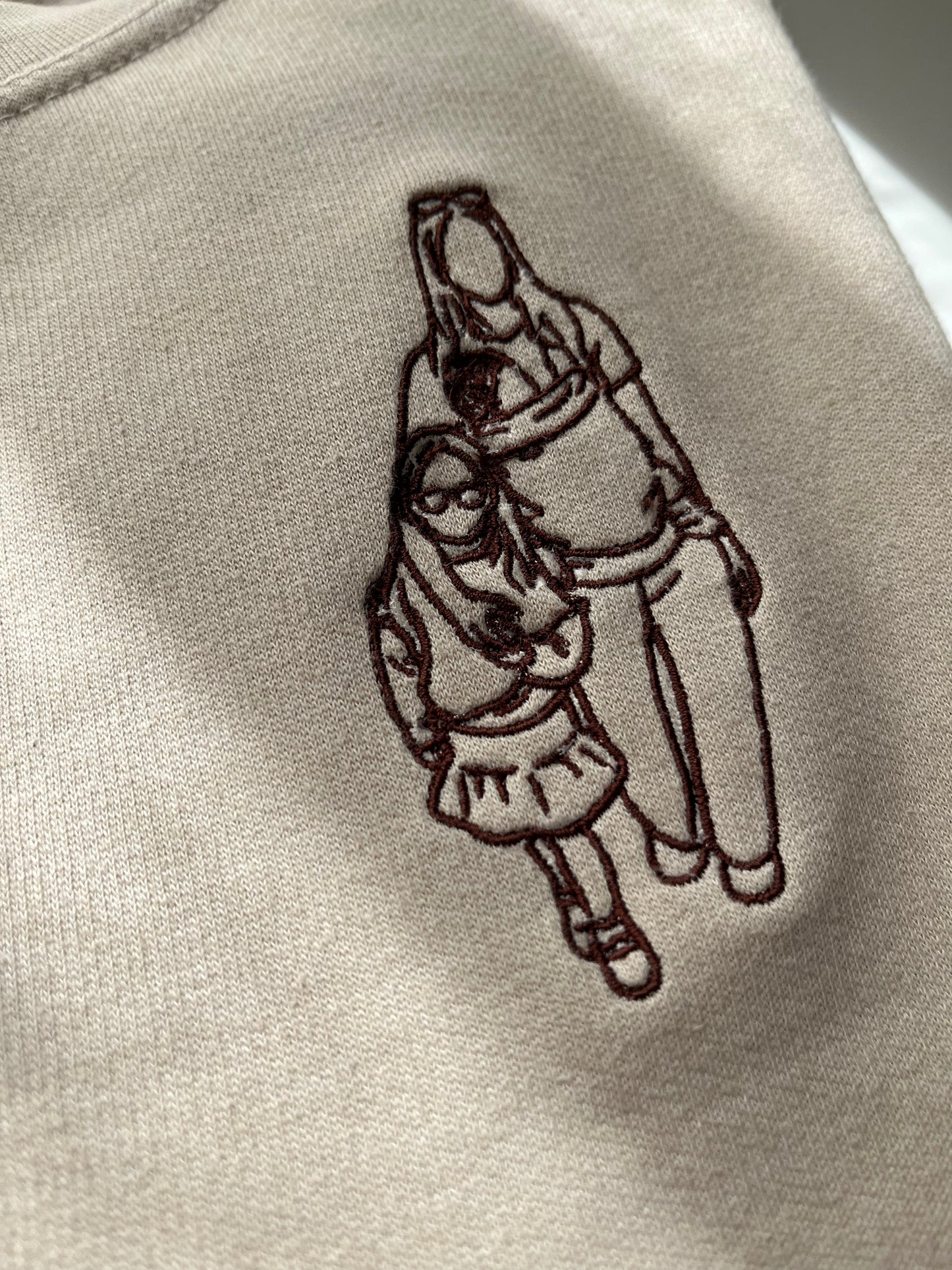 Sweater met lijntekening (dames) • liefgemerkt