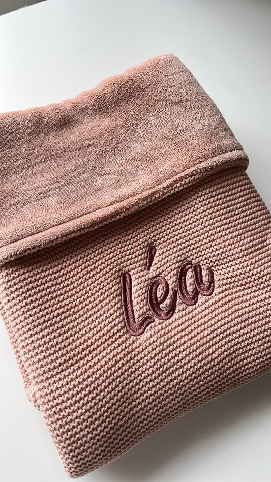Basic Knit + fleece wild rose • Jollein