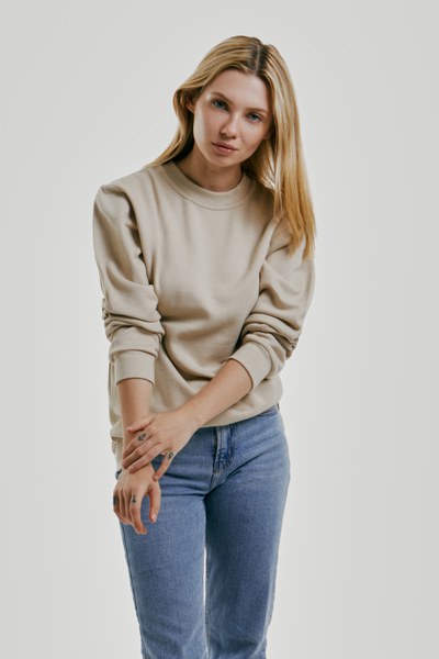 Sweater met lijntekening (dames) • liefgemerkt