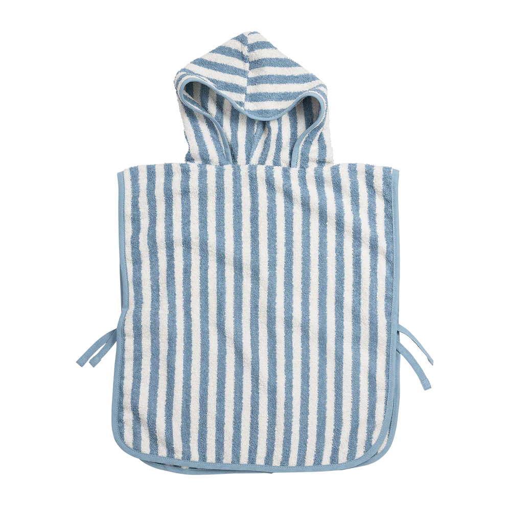 Badponcho stripes Blauw • Meyco Baby