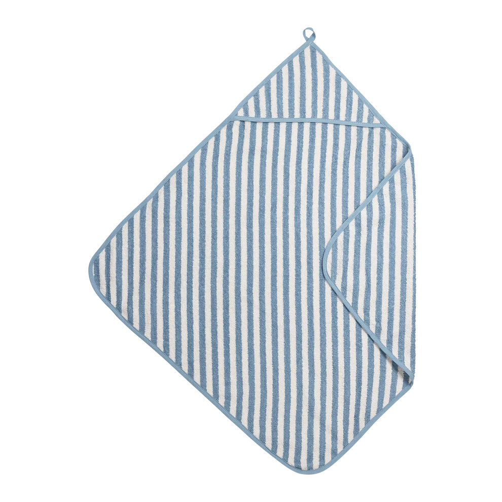 Badcape Stripes Blauw • Meyco Baby